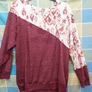 2468 Jeaniemade Size XL Upcycled Stretch Crewneck Tunic Top